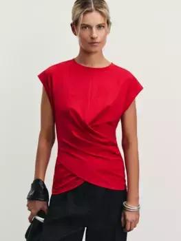 Футболка из хлопка с запахом