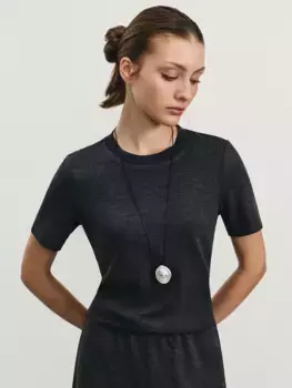 Футболка из меланжевой ткани