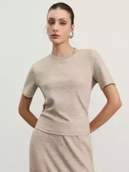 Футболка из меланжевой ткани