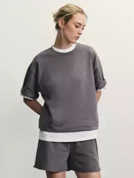 Футболка оверсайз из футера