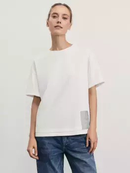 Футболка оверсайз из хлопка с двойным низом