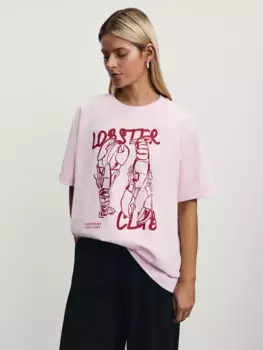 Футболка оверсайз с принтом