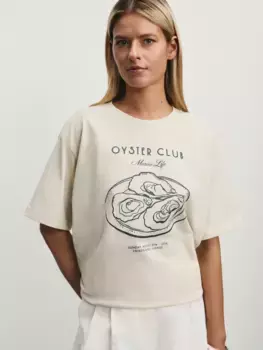 Футболка оверсайз с принтом