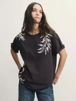 Футболка оверсайз с принтом