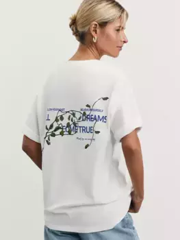 Футболка оверсайз с принтом