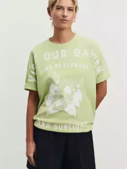 Футболка оверсайз с принтом