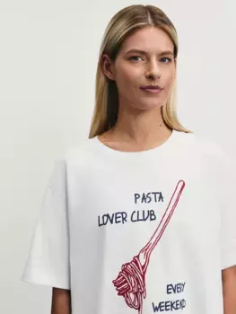 Футболка оверсайз с принтом