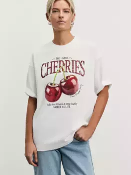 Футболка оверсайз с принтом