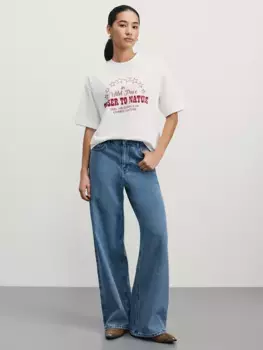 Футболка оверсайз с принтом