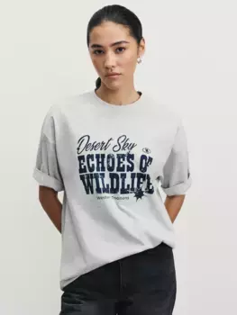 Футболка оверсайз с принтом