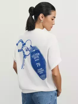 Футболка оверсайз с принтом