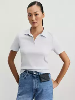 Футболка-поло в полоску