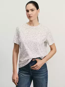 Футболка прямого кроя с принтом