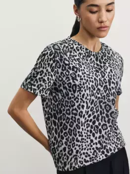 Футболка прямого кроя с принтом