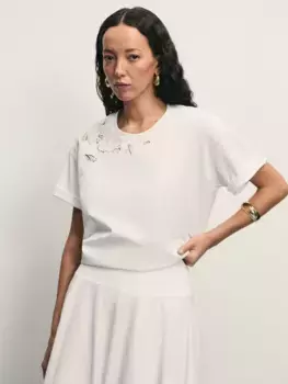 Футболка с кружевом