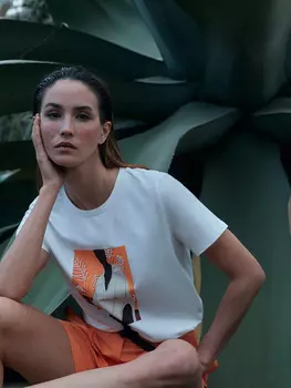 Футболка с принтом