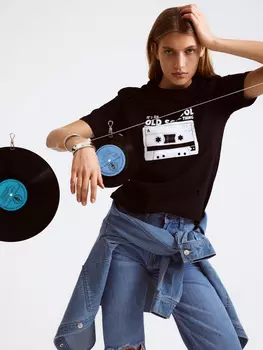 Футболка с принтом