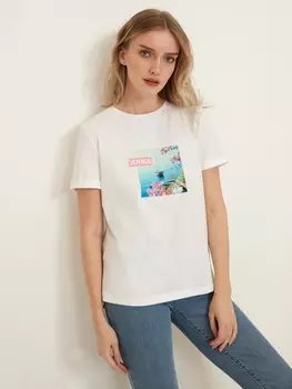 Футболка с принтом