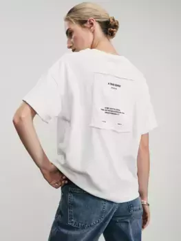 Футболка с принтом и патчем