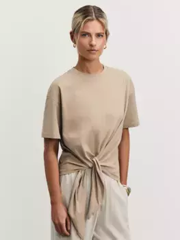 Футболка с завязкой на талии