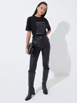 Хлопковая футболка с принтом