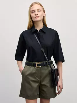 Хлопковые шорты с отворотами