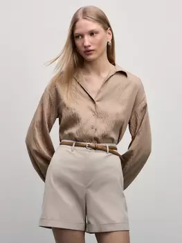 Хлопковые шорты с отворотами