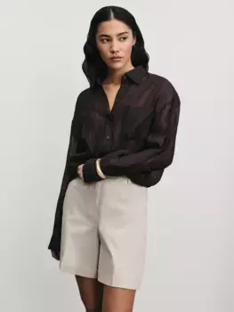 Хлопковые шорты с отворотами