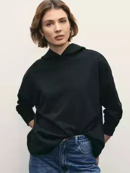 Худи свободного кроя из футера