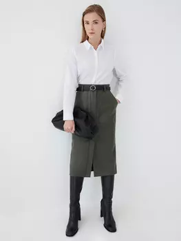 Юбка из экокожи