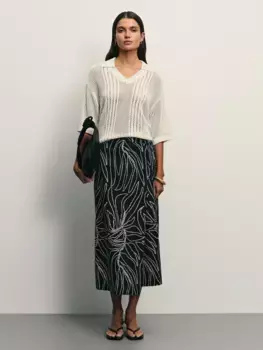 Юбка из хлопка на запах