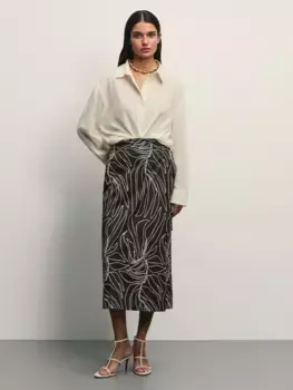 Юбка из хлопка на запах