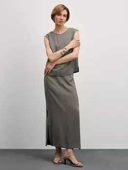 Юбка макси прямого кроя