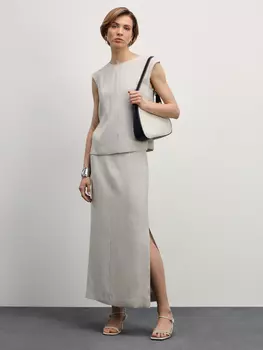 Юбка макси прямого кроя