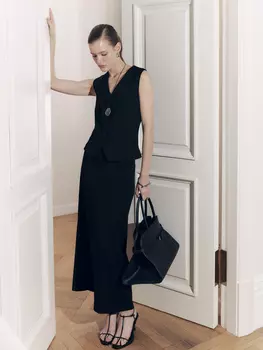 Юбка макси прямого кроя