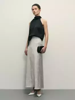 Юбка макси с анималистичным принтом