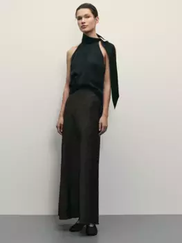 Юбка макси с анималистичным принтом