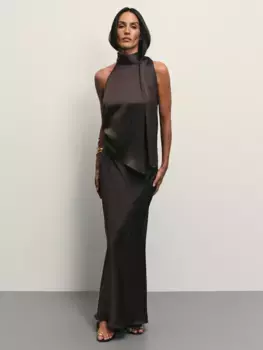 Юбка миди из сатина