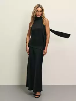 Юбка миди из сатина