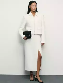 Юбка миди из твида