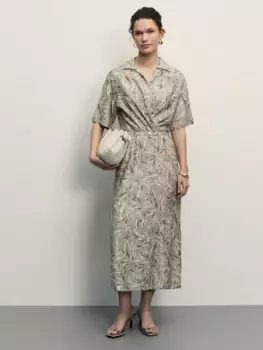 Юбка макси из жатой вискозы