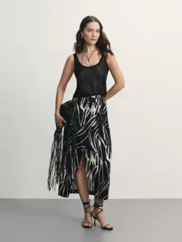 Юбка миди на запах