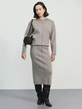 Юбка миди прямого кроя