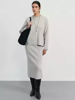 Юбка миди прямого кроя