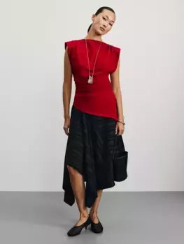 Юбка миди с асимметричным низом
