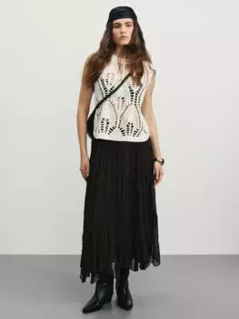 Юбка миди с асимметричным низом