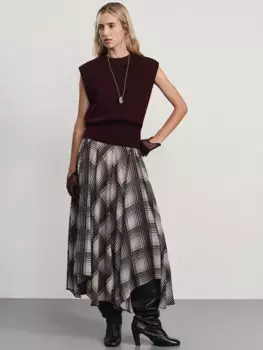 Юбка миди с принтом