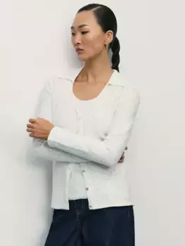 Кардиган из хлопка с пайетками