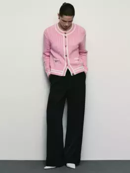 Кардиган с рельефным рисунком из хлопка