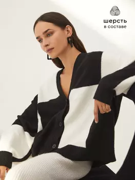 Кардиган с шерстью